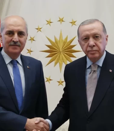 Cumhurbaşkanı Erdoğan, TBMM Başkanı Kurtulmuş ile görüştü