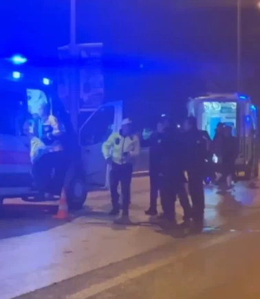 Erzincan Recep Tayyip Erdoğan Bulvarı'nda korkutan kaza! Motosiklet ile ticari taksi çarpıştı