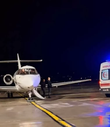 Tokat'tan Ankara'ya ambulans uçakla sevk!