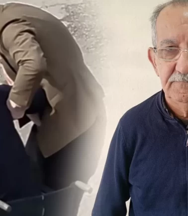 Yaşlı babasına davranışı vatandaşları çileden çıkarttı!