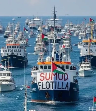 Sumud Filosu'ndan çağrı: İsrail, yüzlerce sivili hasarlı gemide mahsur bıraktı