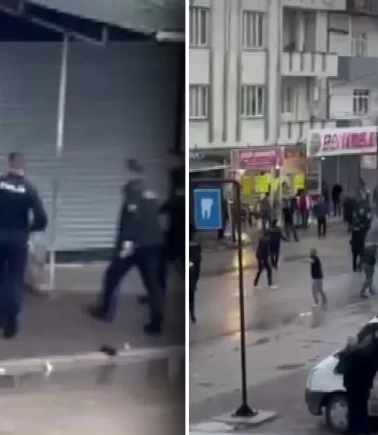 Ortalık bir anda karıştı: Polis havaya ateş açtı!