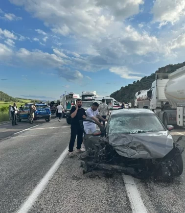 Bayram dönüşü feci kaza!