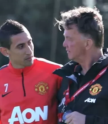 Angel Di Maria'dan Louis van Gaal'e sitem