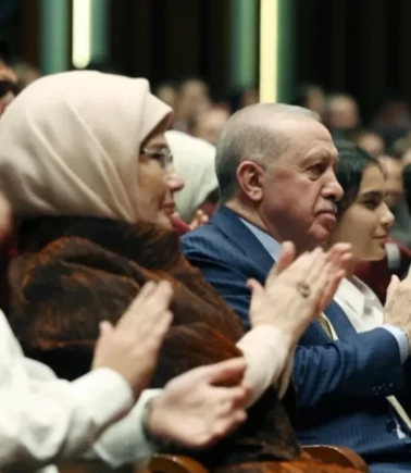 Cumhurbaşkanı Erdoğan ve eşi Emine Erdoğan Beştepe'de