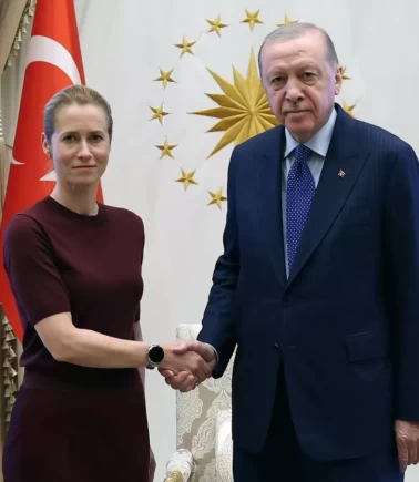 Cumhurbaşkanı Erdoğan, AB Yüksek temsilcilerini kabul etti