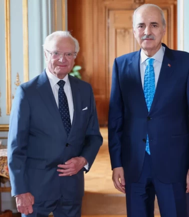 Kurtulmuş, İsveç Kralı Carl XVI. Gustaf tarafından kabul edildi