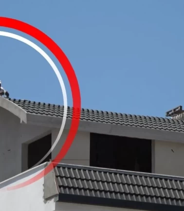 Alanya'da çatıya çıkan şahıs ekipleri alarma geçirdi