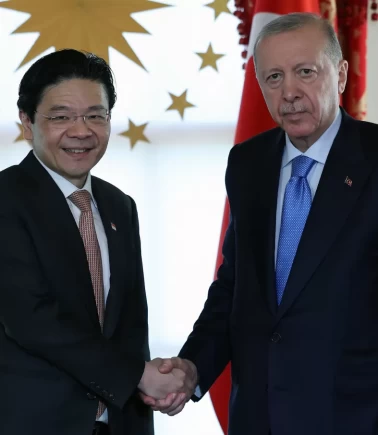 Cumhurbaşkanı Erdoğan, Singapur Başbakanı Lawrence Wong'u kabul etti