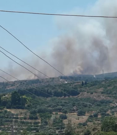 Çeşme'de çöplük yangını büyüdü: Alevler makilik alana sıçradı!