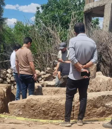 Peyzaj çalışmasında tarihi keşif! Üzerindeki yazılar merak uyandırdı