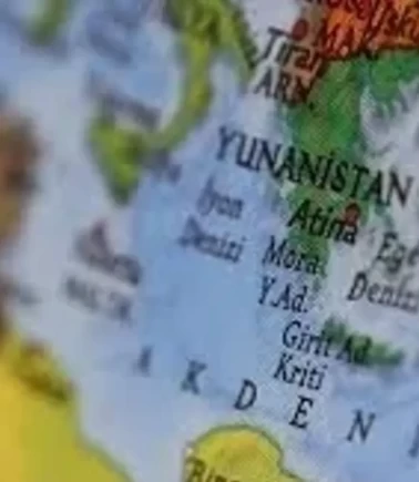Yunanistan'da orman yangını