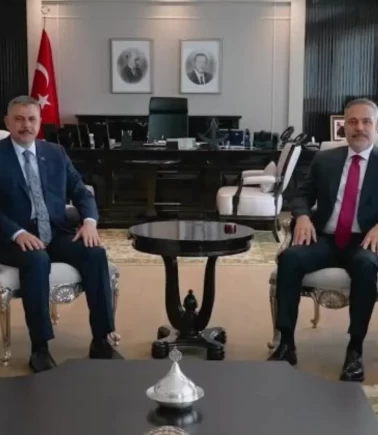 Bakan Çiftçi, Dışişleri Bakanı Fidan ile bir araya geldi