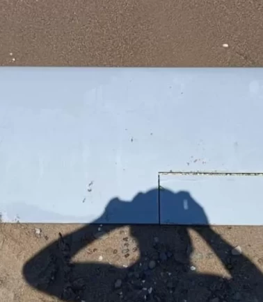 Kıyıya vuran parça incelemeye alındı