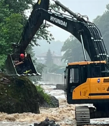 Rize'de nefes kesen kurtarma