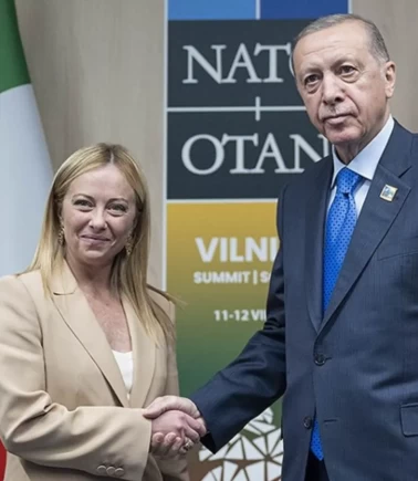 Cumhurbaşkanı Erdoğan, Meloni ile görüştü