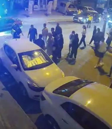 Polis aracının önünde feci kaza