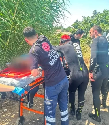 Serinlemek için girdiği su kanalında can verdi