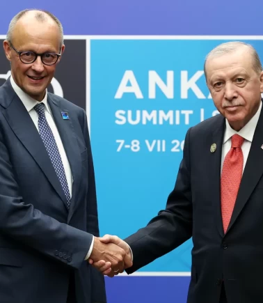 Cumhurbaşkanı Erdoğan, Almanya Başbakanı Merz ile görüştü