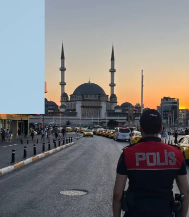 Taksim'de helikopter destekli abluka