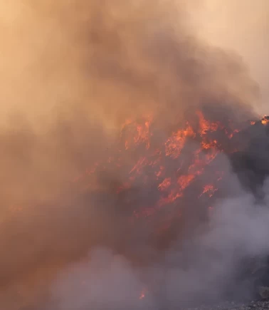 Amasya'da 2,7 hektarlık alan küle döndü