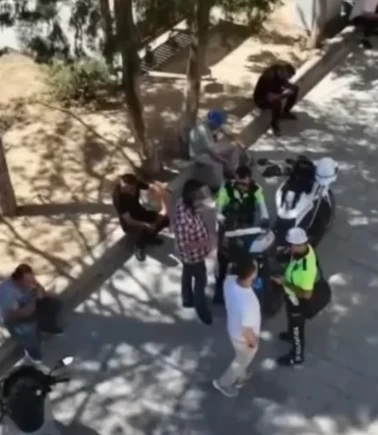 Kırıkkale'de motosikletlilere dron kıskacı