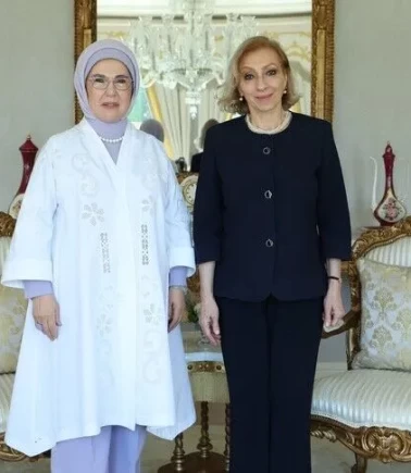 Emine Erdoğan Sahar Selam'ı İstanbul'da ağırladı!