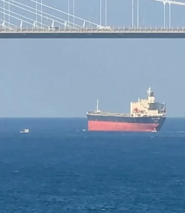 İstanbul Boğazı'nda arızalanan dev gemi çekildi
