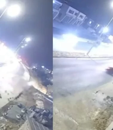 Bodrum'da takla atan otomobil AVM otoparkına girdi