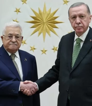 Cumhurbaşkanı Erdoğan, Mahmud Abbas’ı resmi törenle karşıladı