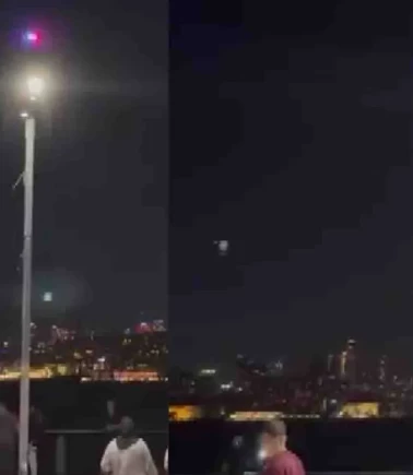 Üsküdar sahilde alkol içenlere polisten dronlu uyarı