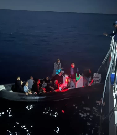 Gökçeada açıklarında korku dolu anlar!