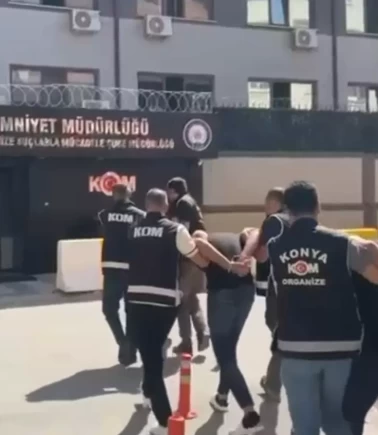 Konya'da suç örgütlerine Kıskaç operasyonu: 20 gözaltı