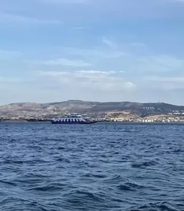 Gökçeada feribot seferlerine hava engeli!