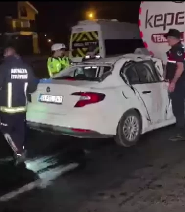 Manavgat’ta korkunç kaza!
