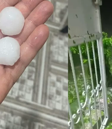 Hatay'da ceviz büyüklüğünde dolu yağdı