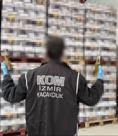 İzmir'de dev kaçak içki operasyonu!