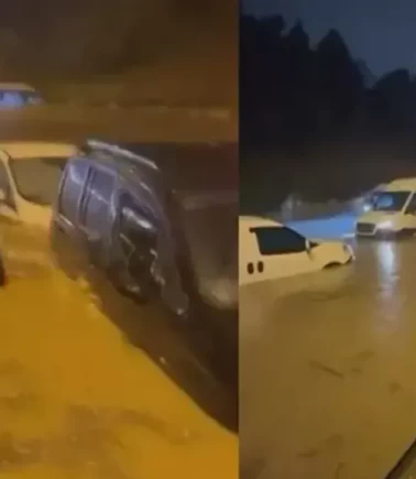 İstanbul’da yağış sonrası Şile Yolu’nda zor anlar