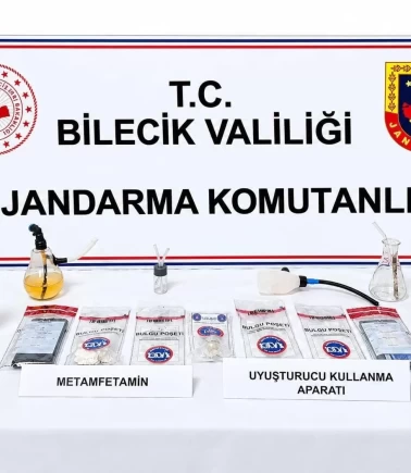 Bozüyük’te uyuşturucuya jandarma operasyonu