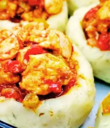 Lokum gibi köri soslu püreli tavuk çanağı tarifi