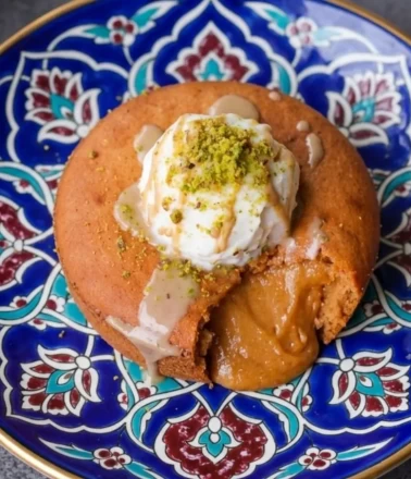 Akışkan kıvamlı pekmezli tahin sufle