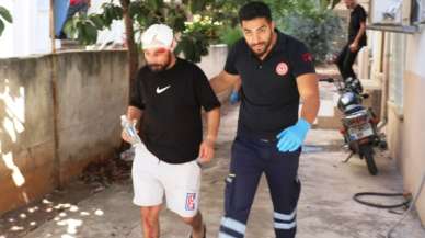 Ev arkadaşları birbirlerine sopa ve bıçakla saldırdı!