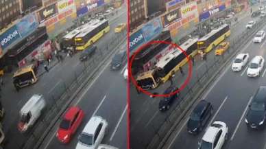 İETT otobüsünün durağa dalıp yolcuları ezdiği anların görüntüsü ortaya çıktı