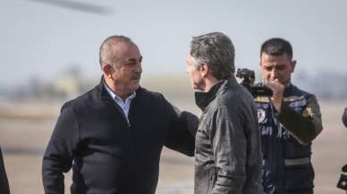 Çavuşoğlu ve Blinken deprem bölgelerinde inceleme bulunmak üzere Hatay'a gitti