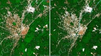Antakya'daki büyük yıkım uydu fotoğrafına yansıdı