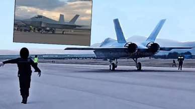 Motor çalıştırarak piste çıktı! Milli Muharip Uçak'ta dikkat çeken detay