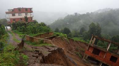 Rize'de şiddetli yağışların ardından 16 konutun nakline karar verildi