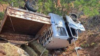 Çanakkale'de gece aracıyla uçuruma yuvarlanarak ölen sürücü sabah fark edildi