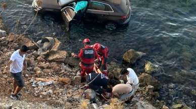 Cip denize düştü: 1 yaralı