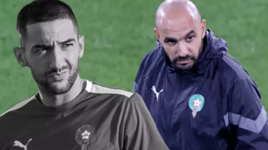 Hakim Ziyech'ten Galatasaray'a kötü haber! Fas hocası Regragui açıkladı